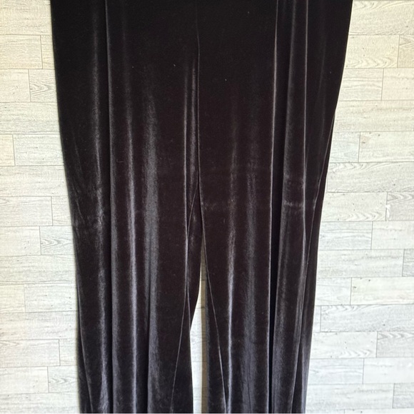 Giorgio Fiorlini Pants Womens 22W Black Velvet Holiday Stretch Christmas Plus Sz - Picture 6 of 11